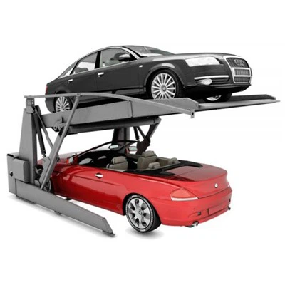 İki Katlı Alçak Tavanlı Garaj Park Asansörü